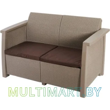 Садовый диван Keter Toledo Love Seat 254011 (капучино)